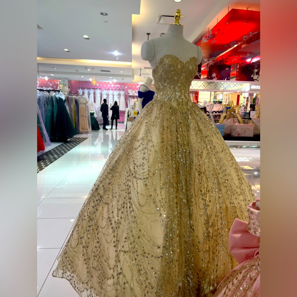 Gold quince dress